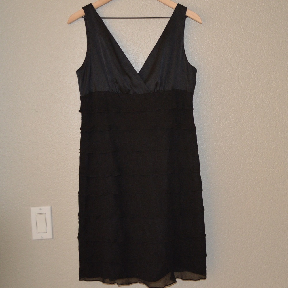 Maggy London Silk Ruffle Cocktail Dress Sz12